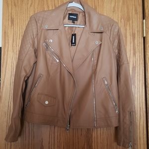 Express-(Minus The) Leather Quilted Moto Jacket
